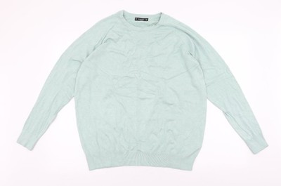 Dunnes Stores Damen Pullover Pulli blau Rundhals Viskose Größe XL