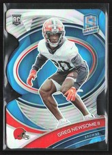 Greg Newsome II 2021 Panini Spectra Neon Blue Die-Cut RC /50 #191 Cleveland