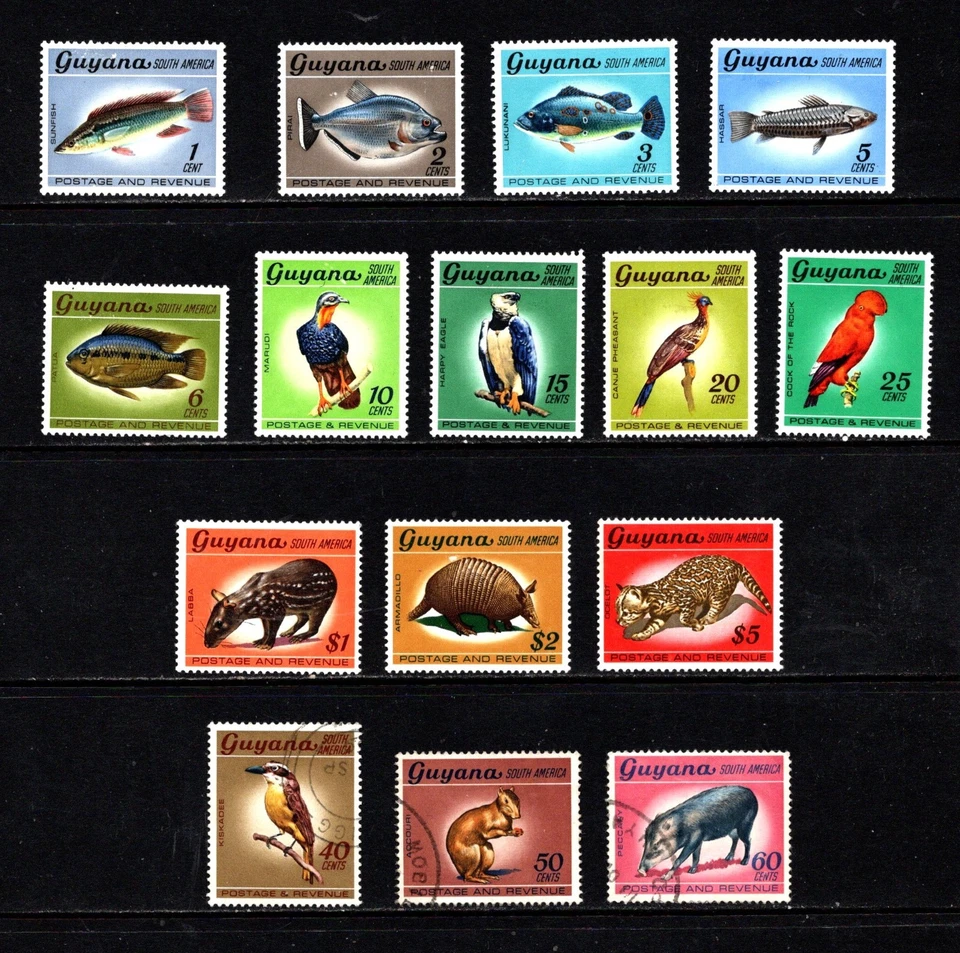 BRITISH COMMONWEALTH - 8 mint FISH definitive sets on 4 scans ( SEE LIST) - Image 4 of 4
