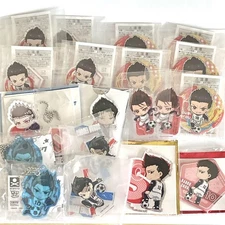 Blue Lock Barou Shoei Museum Mini Badge Keychain Acrylic Stand Set Rare