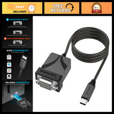 USB-C to DB9 Serial RS-232 Adapter Cable, 3ft - Fast Data Transfer, Plug  Play