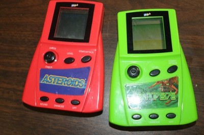 MGA Asteroids and Centipede Hand Held Games 2001 Micro Games of America