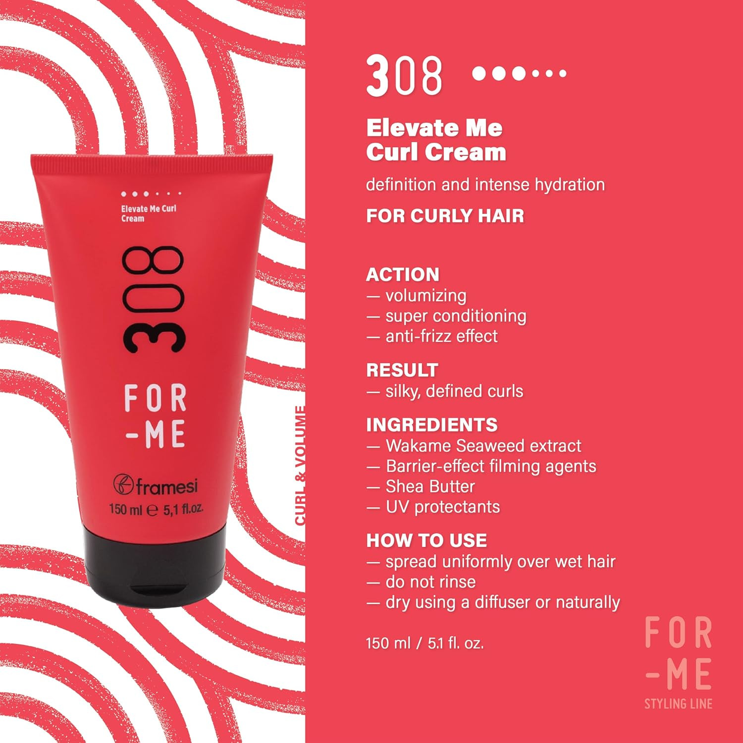 For-Me Elevate Me Curl Cream 308 - 150 Ml - 3