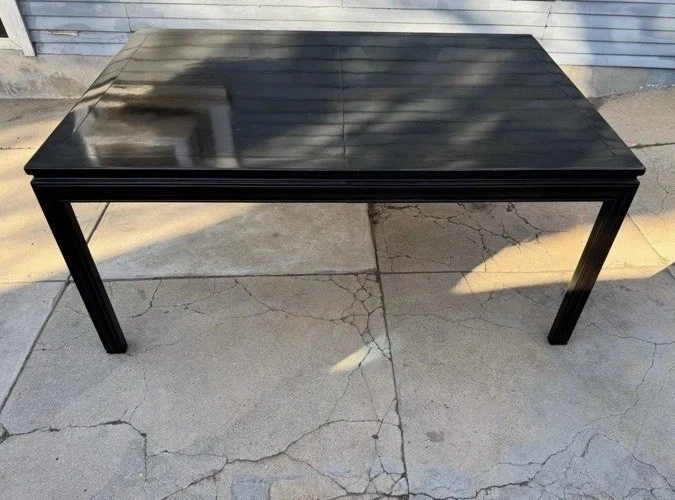 Современный удлинительный обеденный стол John Widdicomb середины века из дерева Burl Parsons - Изображение 3 из 4