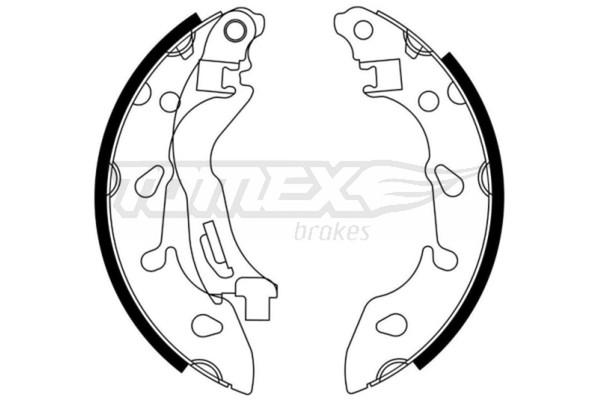 Tomex Brakes Bremsbackensatz TX 23-04 FüR Fiat KA RU8 500 Ford Tdci Panda 500L-image