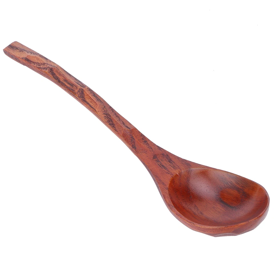 5PCS Japanese-style Creative Wooden Tortoise Shell Wooden Spoon Non-slip Long H - Image 4 of 4