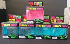 Nee Doh Nice Cube 4 Blue Ice And 1 Pink Super Solid Squish Authentic NEW