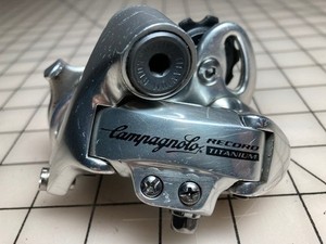 Campagnolo Record Titanium Short Cage 9 speed Rear Derailleur NEEDS BARREL