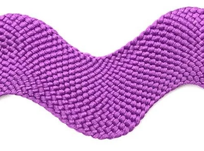 1-1/8 inch Jumbo RIC Rac 12 Yards (Wine) - Image 1 of 2