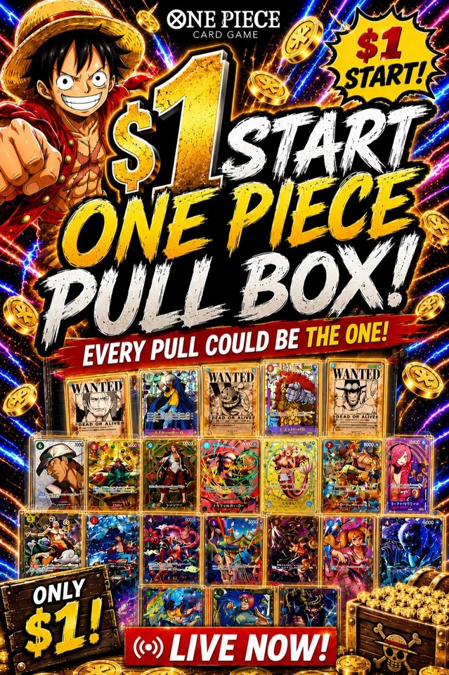 1$ Start ONE PIECE Singles Pull Box!