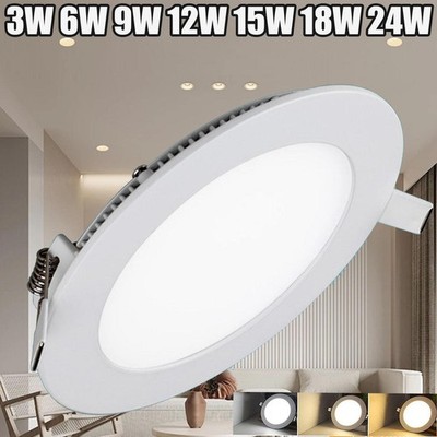 LED Einbaustrahler Einbauleuchte Panel Scheinwerfer Einbau Spotlight Flach  230V