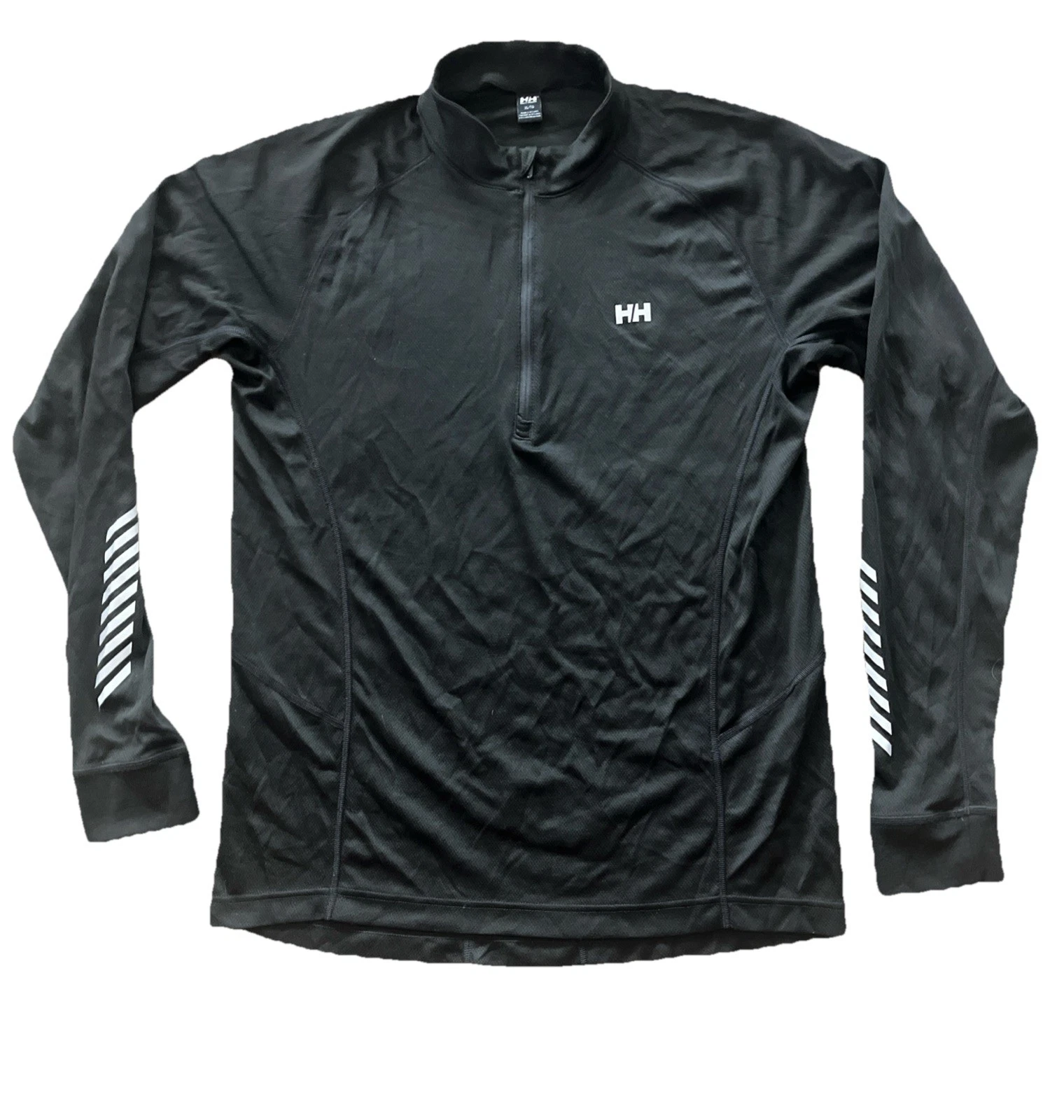 Helly Hansen LIFA 1/4 Zip Base Layer XL Black Men’s Polypro Thermal Top Sailing