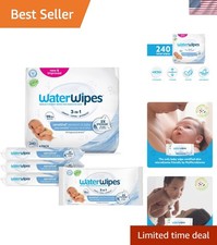 Sensitive Baby Wipes, 4 Packs of 60 - Hypoallergenic Redness-Reducing