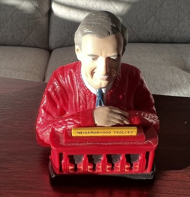 Mr. Rogers and Neighborhood Trolley Talking Figure 3  Tested & Working