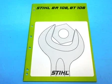 SERVICE  REPAIR MANUAL FOR STIHL BR 106 BT 106 BLOWER   ---    BOX 2780 WW