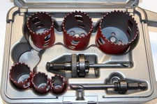 MK Morse MHS04P 177795 8 piece Bi-Metal Hole Saw Plumbers Kit USA
