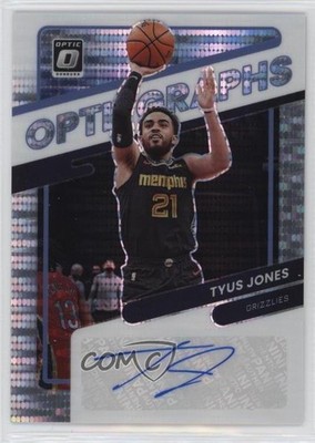 2021-22 Panini Donruss Optic Opti-Graphs Pulsar Prizm 5/20 Tyus Jones Auto 0zd9