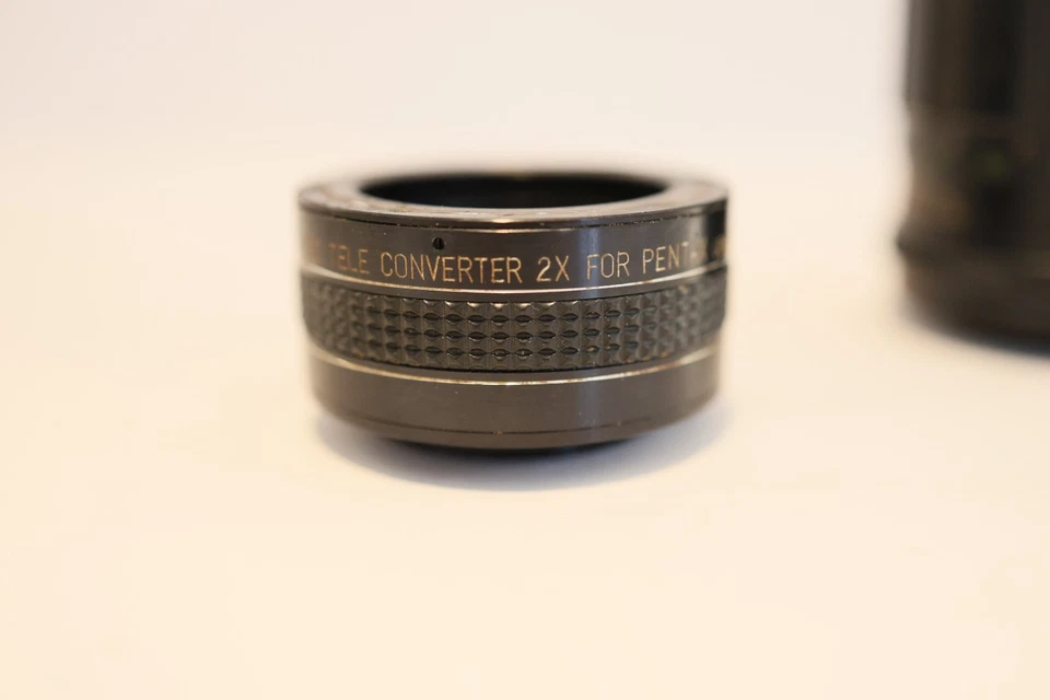 opticam pentax 2x tele convertor and stewarts 135mm f2.8 lens made in Japan - Image 2 of 4