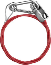 Cavo Sicurezza Rimorchio, 1 M Cavo Di Sicurezza per Rimorchi E Caravan, Con Mosc