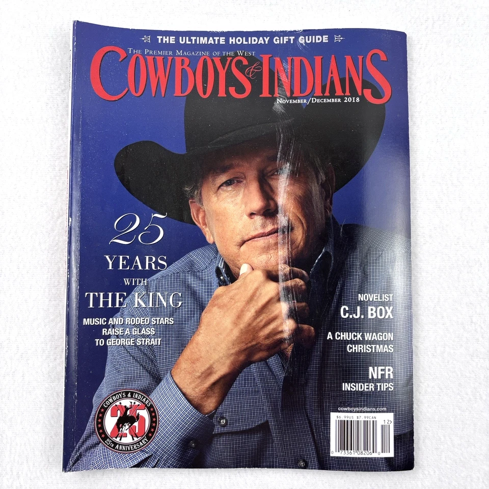 Cowboys & Indians Magazine Ed Harris George Straight Lot of 3 2018 - Image 4 of 4