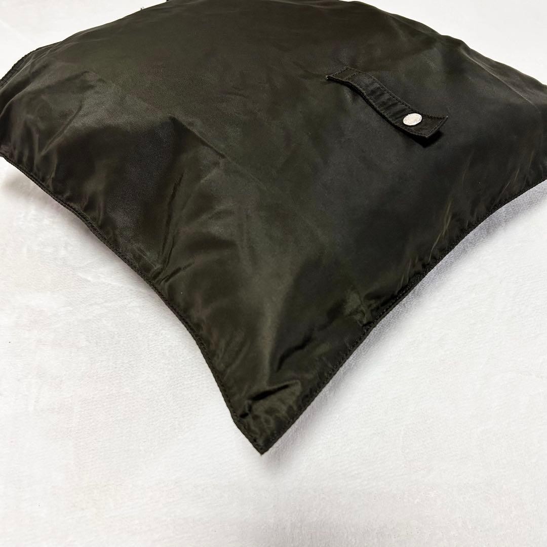 PRADA Nylon Tote Triangular Logo Plate Khaki Gree… - image 7