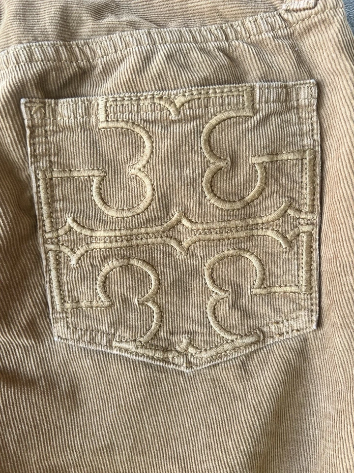 Tory Burch Pantalones Clásicos Bootcut Amarillo Mostaza Pana Mujer’s 26 27x34 Bord Foto 4 de 4