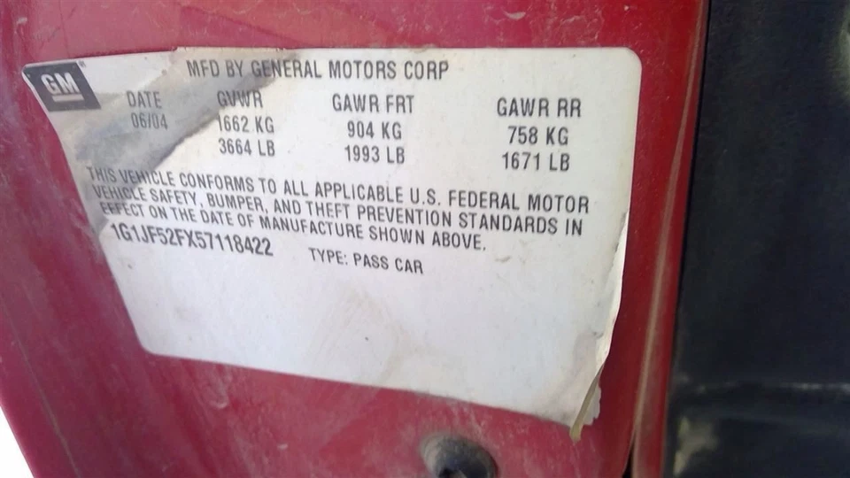 Seat Belt Front Bucket Sedan Driver Retractor Fits 03-05 CAVALIER 1664519 Foto 4 de 4