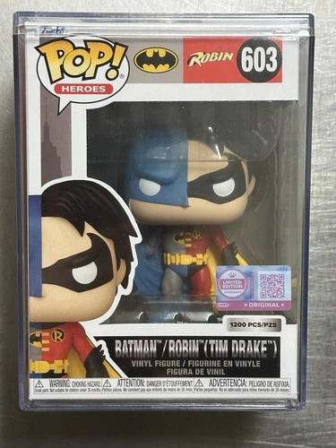 Pop! Batman/Robin (Tim Drake) with Pop! Protector In Hand! #603 Factory Sealed