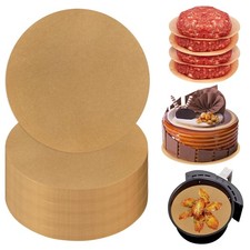 Backpapier runde Blätter 20cm Pergamentpapier für Ofen und Luftfritteuse