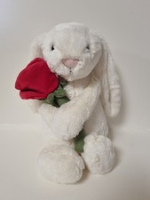 Jellycat Cream Bunny with Rose BB6ROSE
