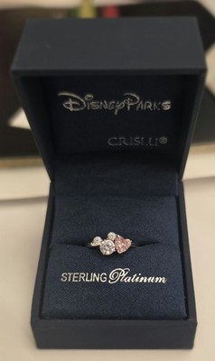 Crislu Mickey Heart Ring