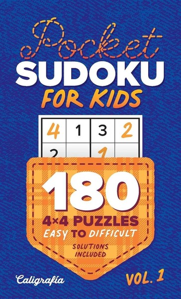 Pocket Sudoku For Kids 180 4X4 Puzzles, Easy To Difficult Taschenbuch Englisch-image