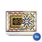 6x H&H Positano Rectangular Stoneware/Stoneware Plate 30x20