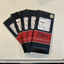 5 Titleist Players Premium Cabretta Leather Golf Gloves Men  s Medium Left Hand