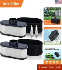 Air Filter for Kawasaki John Deere Hustler Zero Turn Tractor Raptor 2pcs