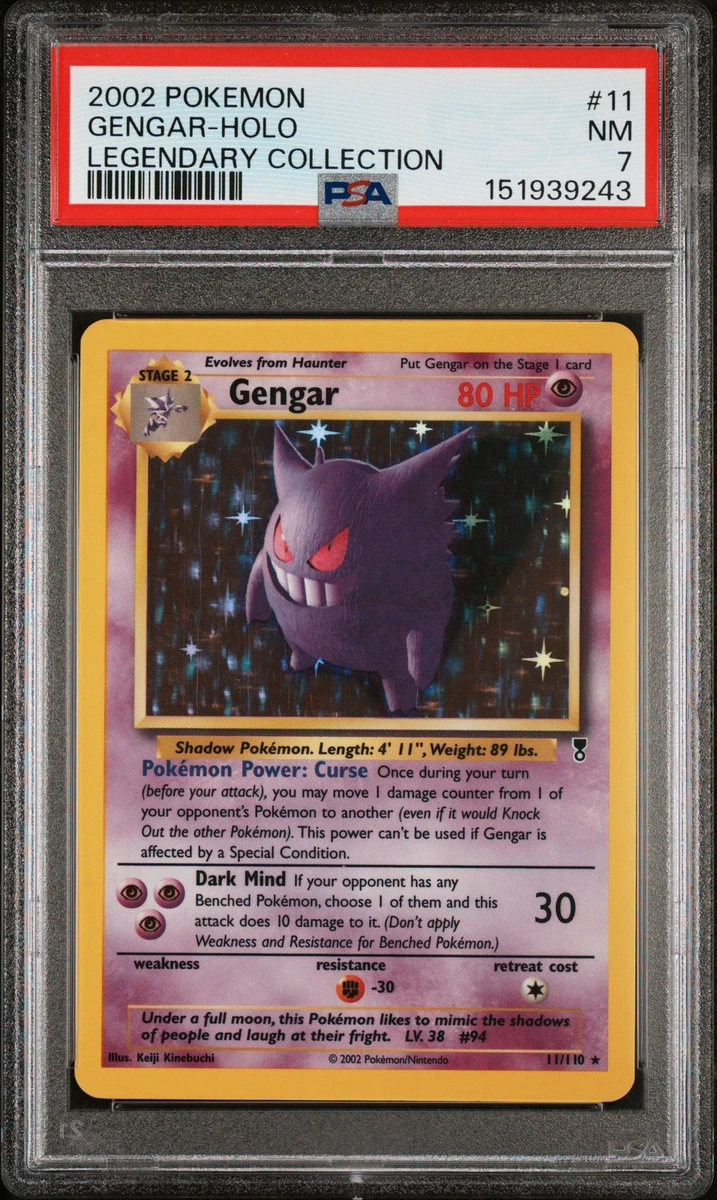 ポケモンカードゲーム PSA 7.5 Gengar Legendary Collection Gengar Pokémon TCG Legendary Collection Individual Collectible