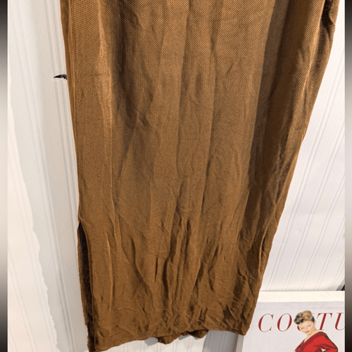 MNG MANGO Strickkleid hellbraun ärmellos Gr. XS - Bild 4 von 8