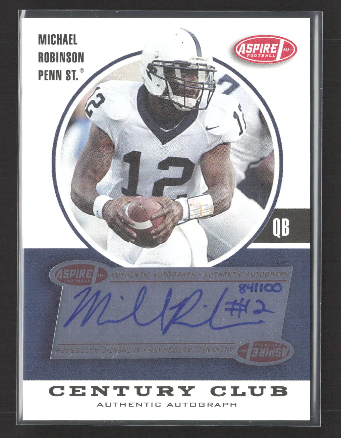Michael Robinson SA-GE Aspire Century Club Autographs #CC12 Base