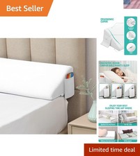 Bed Wedge Pillow for Headboard Gap,Bed Gap Filler0-6" King Mattress Wedge F...