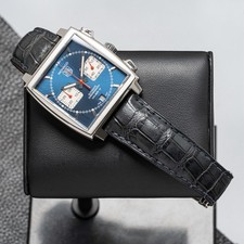 TAG Heuer Monaco Blue Unisex Adult Watch - CAW2111.FC6183 8