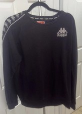 Kappa Black Pull Over Sweatshirt Size X-Large Long Sleeve