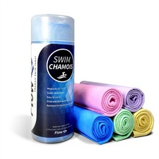 Swim Chamois Quick Dry Towel Blue Absorbent Swimming Diving Triathlon Sports