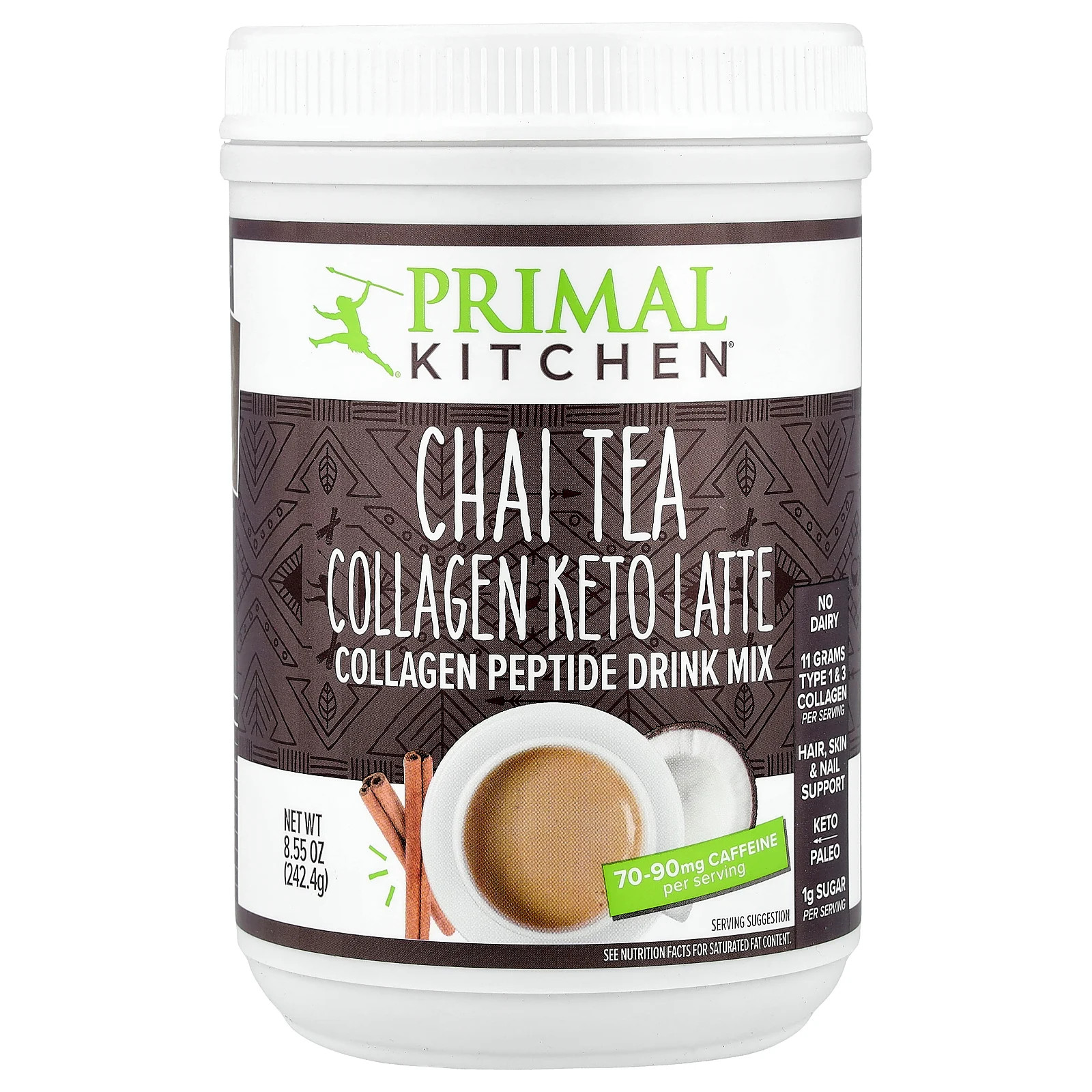 Collagen Keto Latte, Чай, 8,55 унций (242,4 г)