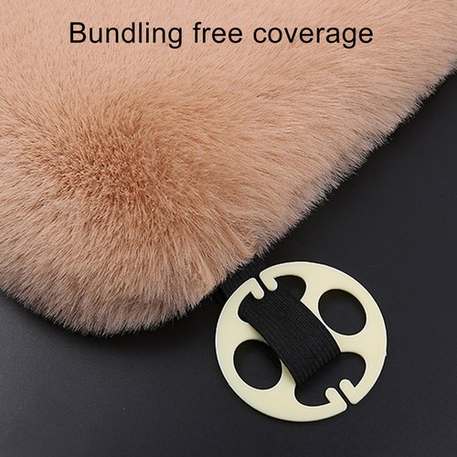 Universal Front Rear Car Seat Cover Accessories Plush Pad Protector Mat Cushion - Picture 4 of 31