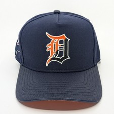 Detroit Tigers Pro Standard Old English D MLB Baseball Strapback Hat Navy Blue