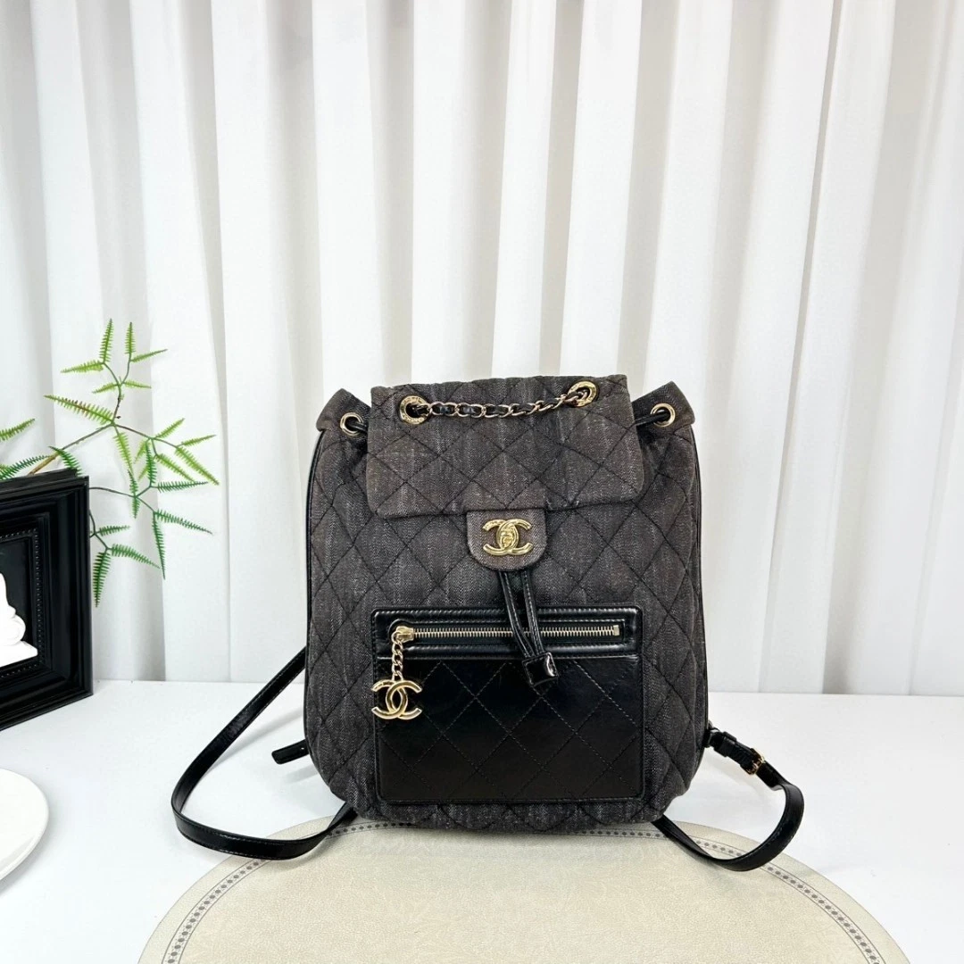CHANEL Denim Exterior Backpack Bags & Handbags for Women for sale