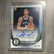 2025-26 Topps Bowman Chrome Egor Demin BCA-ED 230/299 Auto RC Nets