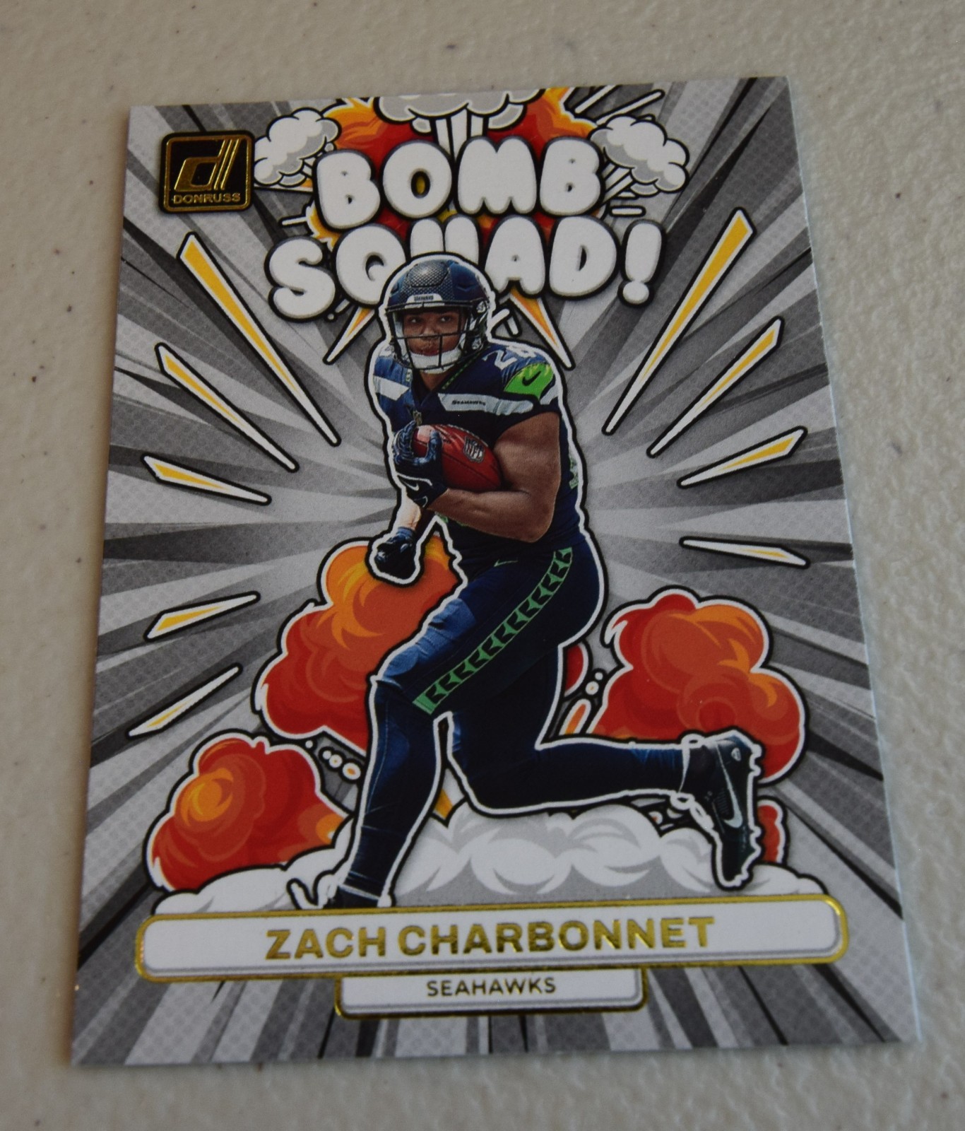 2023 Panini Donruss Bomb Squad Zach Charbonnet #BS-30 Rookie RC