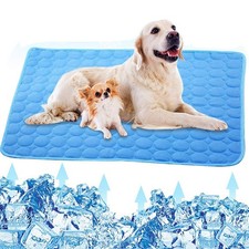 Dog Cooling Mat, Pet Dog Self Cooling Pad, Ice Silk Washable Summer Cool Mat for