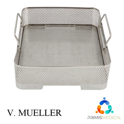 V. Mueller Genesis Stainless Steel Sterilization Basket 10.5 X 9 X 2.5